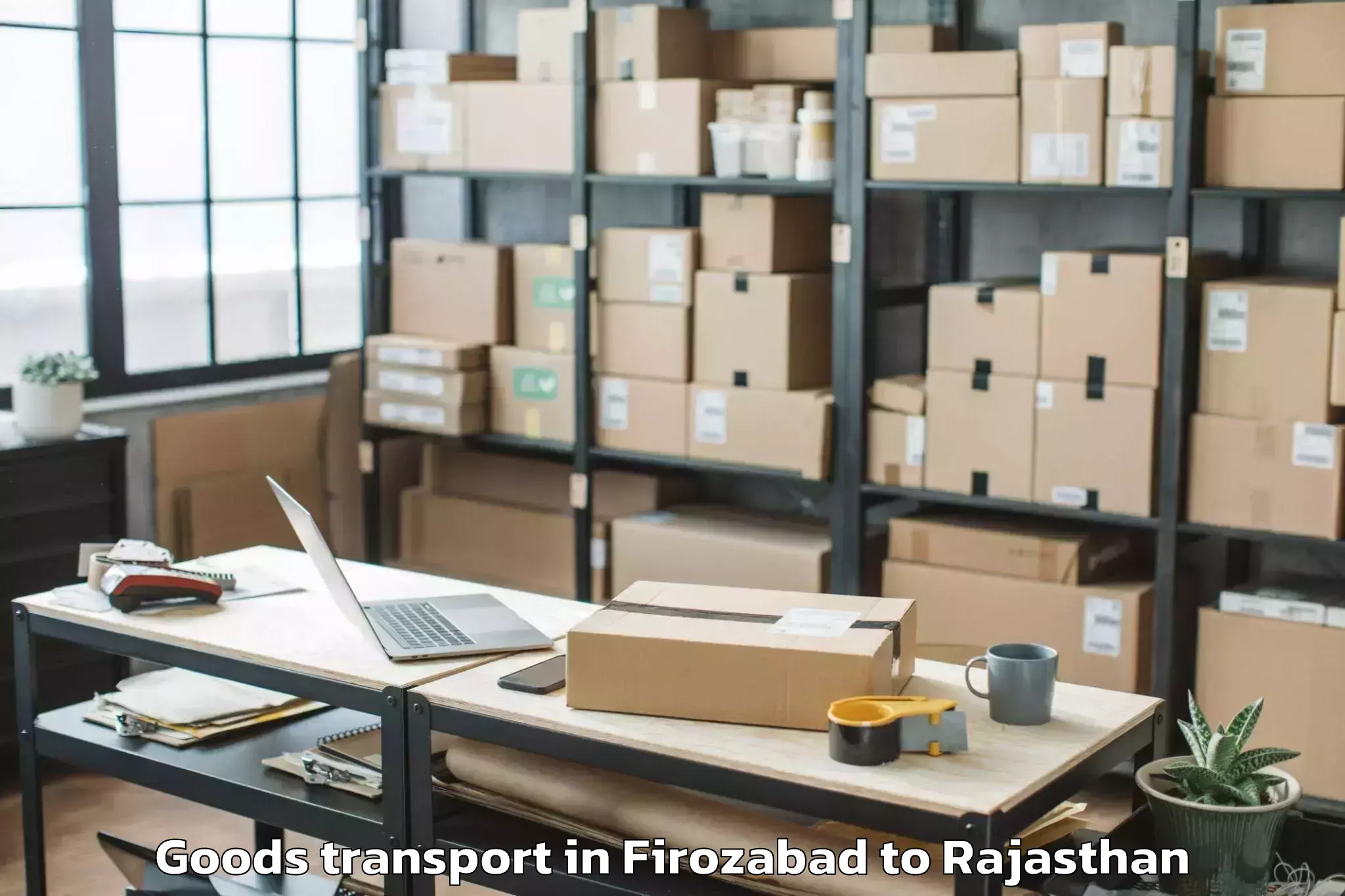 Book Firozabad to Laxmangarh Goods Transport Online